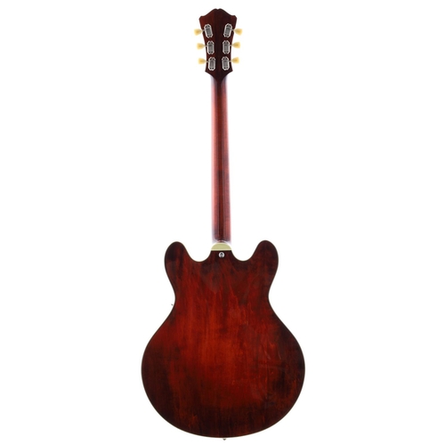 859 - 2017 Eastman T386 semi-hollow body electric guitar, made in China; Body: violin finished maple; Neck... 