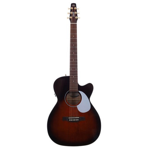 860 - Seagull Performer CW Concert Hall electro-acoustic guitar, made in Canada; Back and sides: maple; To... 