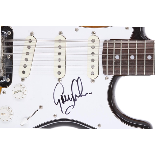 452 - Greg Lake - stage used and autographed Fender Stratocaster XII twelve string electric guitar, made i... 