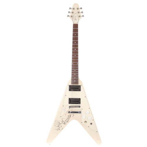 468 - Judas Priest - autographed 1979 Gibson Flying V electric guitar, made in USA, ser. no. 71709016; Bod... 