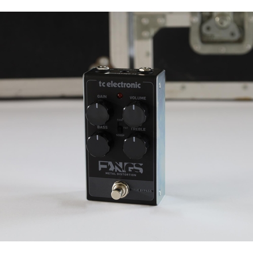 1552 - TC Electronic Fangs Metal Distortion guitar pedal, boxed; together with a TC Electronic Eyemaster Me... 