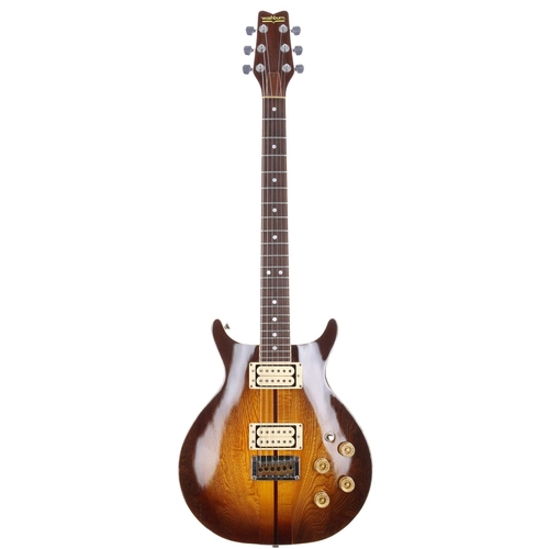 629 - 1979 Washburn Wing Series Hawk electric guitar, made in Japan; Body: two-tone tobacco burst finished... 