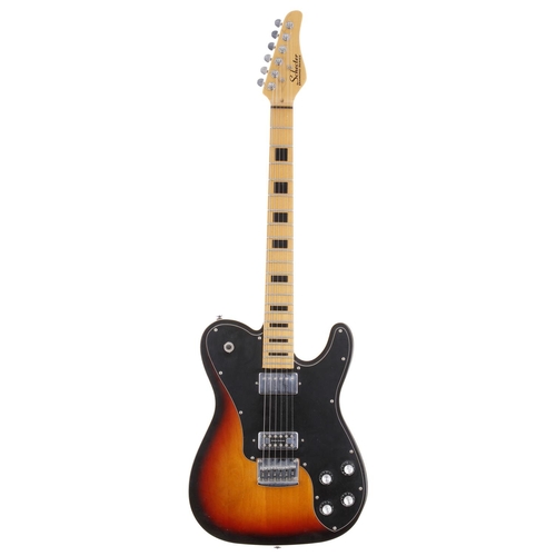 655 - 2009 Schecter Diamond Series PT Fastback electric guitar, made in China; Body: three-tone sunburst f... 