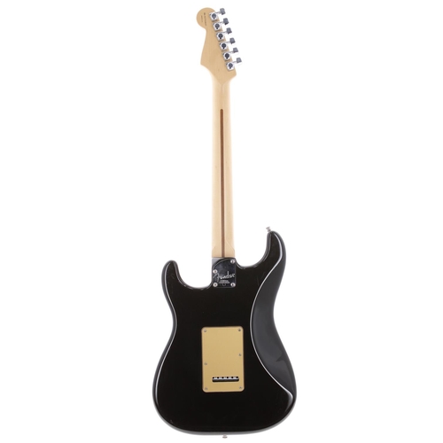 660 - 2003 Fender American Deluxe HSS Stratocaster electric guitar, made in USA; Body: black metallic fini... 