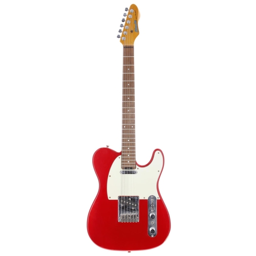 668 - Levinson Blade Delta Standard electric guitar, made in Korea; Body: candy apple red finish, surface ... 