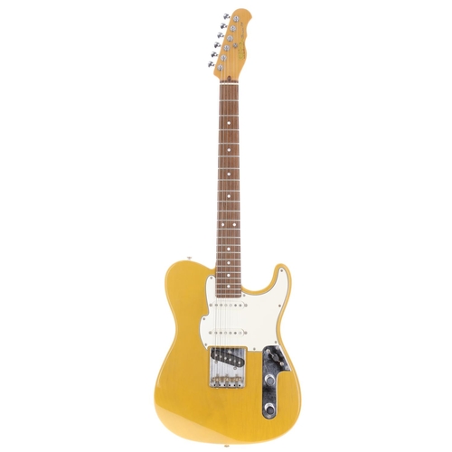 669 - Fret King Super S Country Squire electric guitar; Body: butterscotch finish, a few light surface scr... 