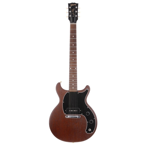 687 - 2019 Gibson Les Paul Junior Tribute DC electric guitar, made in USA; Body: worn brown mahogany finis... 