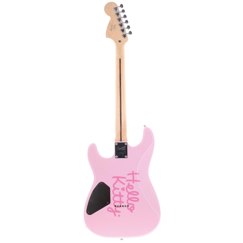 695 - 2006 Squier by Fender Affinity Series Hello Kitty strat electric guitar, crafted in Indonesia; Body:... 