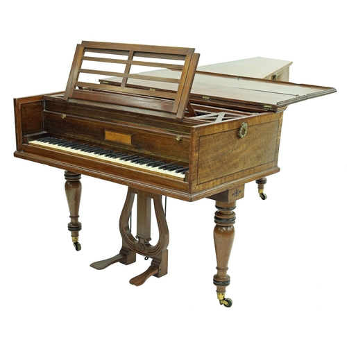 2511 - Grand piano by John Broadwood & Sons, London, 1822, the mahogany case with ebony stringing, the ... 