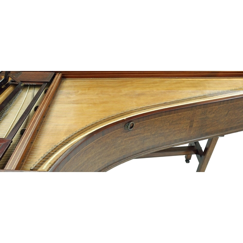 2512 - Grand piano by Robert and Matthew Stodart, London, 1790, the case of mahogany with holly stringing a... 