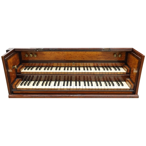 2514 - Two-manual harpsichord by Burkat Shudi and John Broadwood, London, 1785, the case of mahogany with b... 