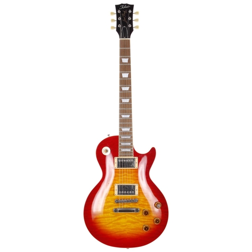 704 - 2002 Tokai Love Rock electric guitar, made in Japan; Body: cherry sunburst finished quilted maple to... 