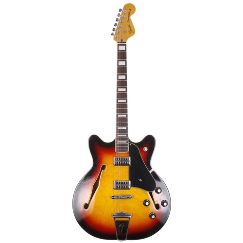 713 - 2013 Fender Modern Player Coronado II semi-hollow body electric guitar, made in China; Body: three-t... 