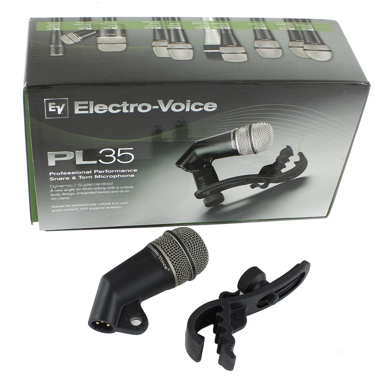 Electro-Voice PL35 Professional Performance snare and tom microphone ...