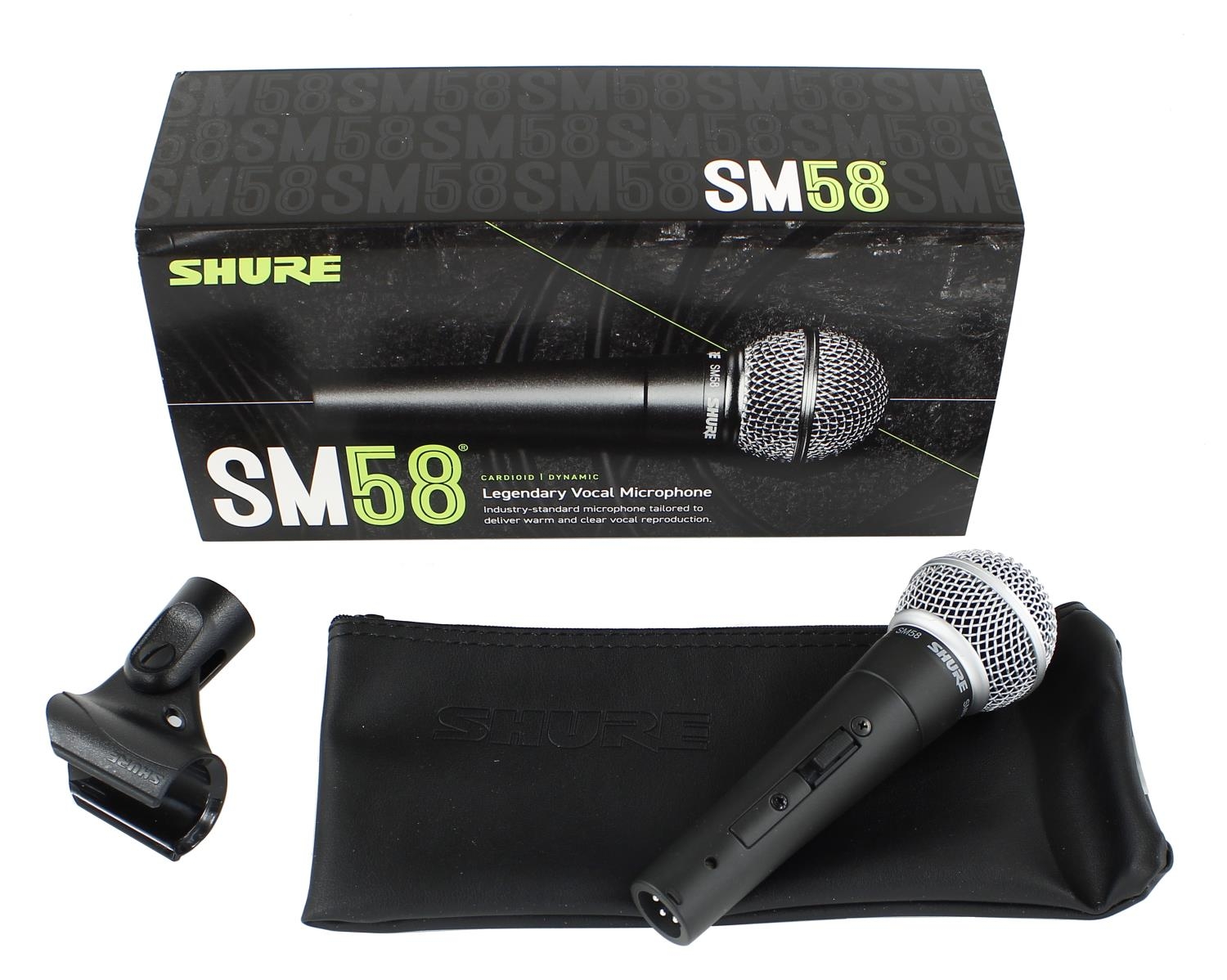 Shure SM58 dynamic vocal microphone, boxed*Please note: Gardiner ...