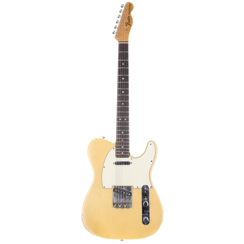 714 - 1968 Fender Telecaster electric guitar, made in USA; Body: blonde finish, neck pickup cavity enlarge... 