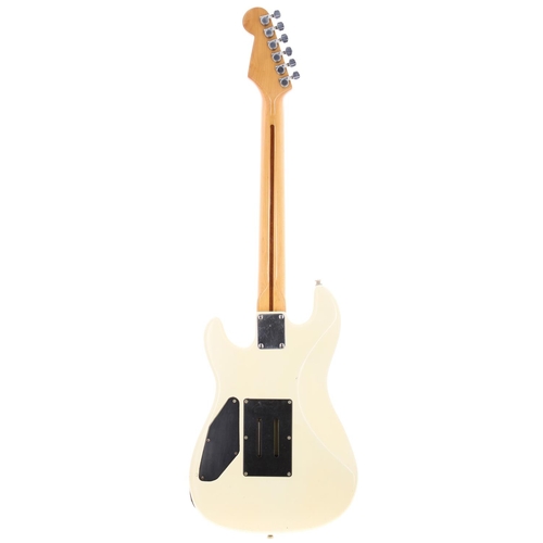 716 - Squier by Fender Bullet 1 HSS electric guitar, made in Korea, circa 1989; Body: white poly finish, i... 