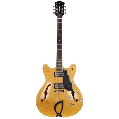 718 - De Armond by Guild Starfire Custom semi-hollow body electric guitar, made in Korea; Body: natural fi... 