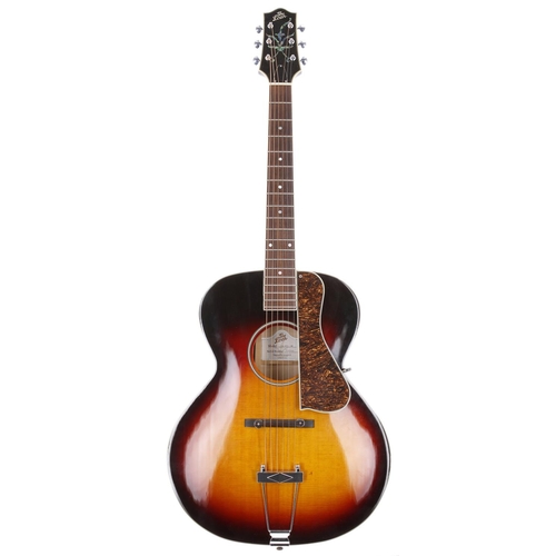 750 - Loar LH-400 acoustic archtop guitar, made in Korea; Body: sunburst finished laminated maple back and... 