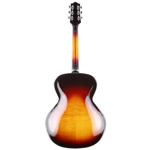 750 - Loar LH-400 acoustic archtop guitar, made in Korea; Body: sunburst finished laminated maple back and... 