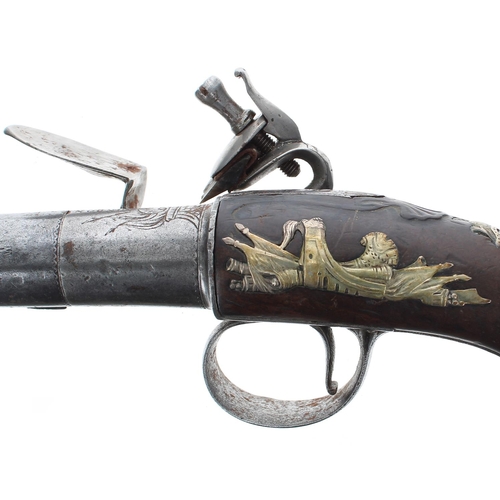 1089 - Queen Anne flintlock pistol by Wilson, London, 5.5