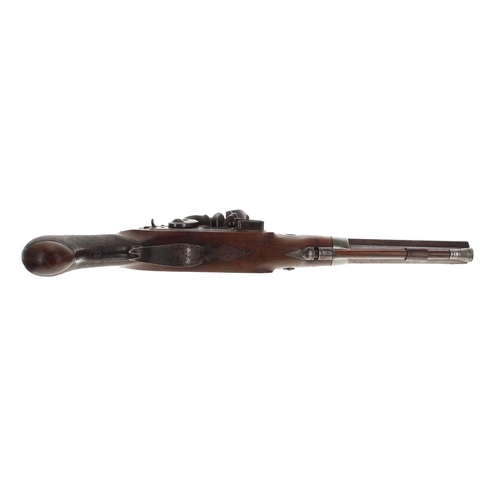 1096 - English late 18th century flintlock duelling pistol signed Jover, London, octagonal barrel, .600 cal... 