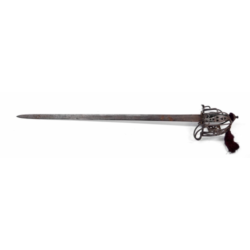 1119 - Scottish Highland Infantry basket hilt sword, the 32