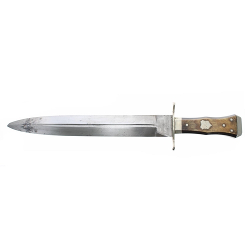 1133 - 19th century hunters knife by Charles Congreve, the 11.5