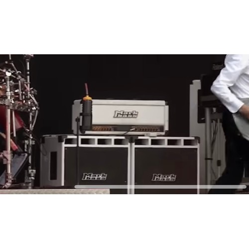 341 - Status Quo - stage used bass guitar amplifier head unit comprising a Mark Bass F500 amplifier, ser. ... 