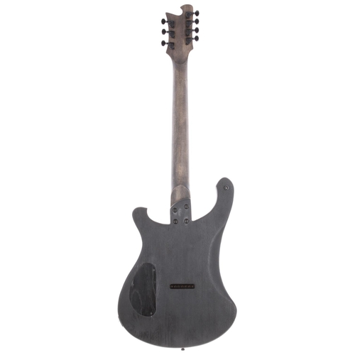 719 - Baroone Custom Ricki style seven string baritone electric guitar, made in Newport, Wales; Body: matt... 