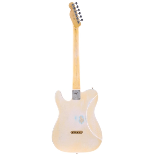 760 - NCG Custom Tele type electric guitar, made in England; Body: blonde finished nitro relic ash; Neck: ... 