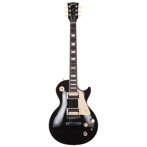 762 - 2014 Gibson Les Paul Classic 120th Anniversary electric guitar, made in USA; Body: ebony finish, lac... 