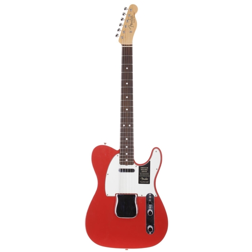 763 - 2019 Fender American Original 60s Custom Telecaster electric guitar, made in USA; Body: Fiesta red f... 