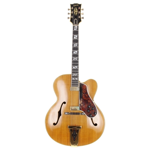 775 - 1967 Gibson Johnny Smith JSDN hollow body electric guitar, made in USA; Body: natural finished maple... 