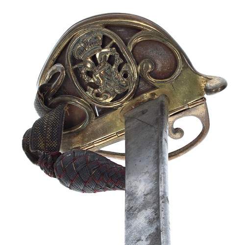 1119 - Scottish Highland Infantry basket hilt sword, the 32