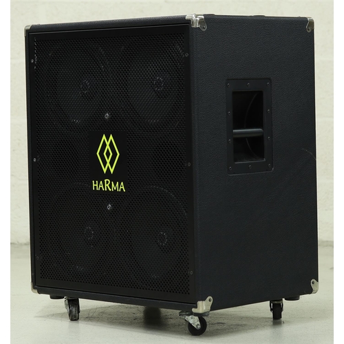 1264 - Harma 4x10 320 watt 8 ohm guitar amplifier speaker cabinet, made by Trace Elliot, circa 2008, fitted... 