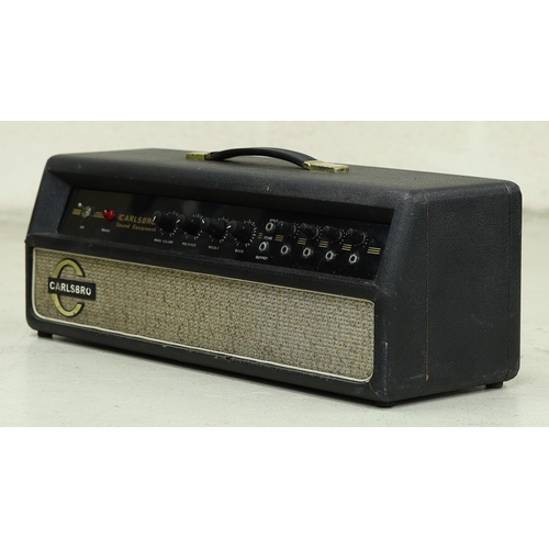 1211 - 1960s Carlsbro Valve guitar amplifier head, made in England*Please note: Gardiner Houlgate do not gu... 