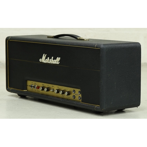 1231 - 1972 Marshall JMP 1987 guitar amplifier head, made in England, with contemporary dust cover*Please n... 