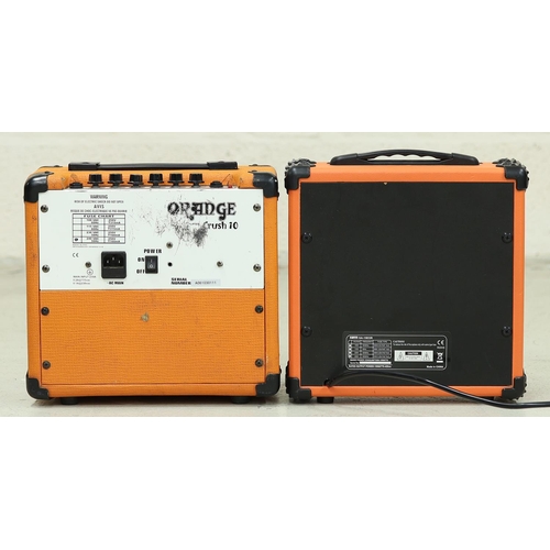 1239 - Orange Crush 10 practice guitar amplifier; together with a Third Avenue GA15 practice amplifier (2)*... 