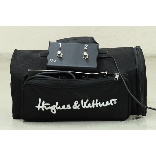 1245 - Hughes & Kettner Tubemeister 18 guitar amplifier head, with gig bag and pedal; together with a m... 