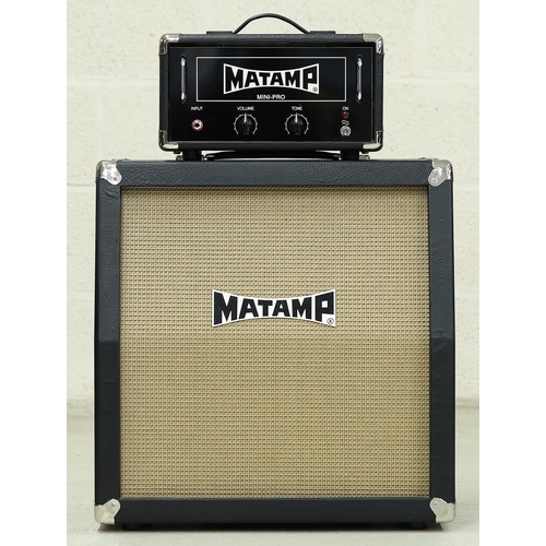 1277 - Matamp Mini-Pro guitar amplifier head, made in England; together with matching 1 x 12 8 ohm speaker ... 