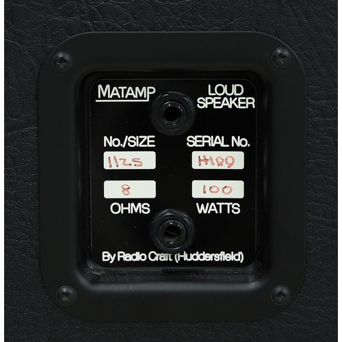 1277 - Matamp Mini-Pro guitar amplifier head, made in England; together with matching 1 x 12 8 ohm speaker ... 