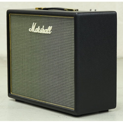 1305 - Marshall Origin 5 guitar amplifier, with Fender dust cover and non-original footswitch*Please note: ... 