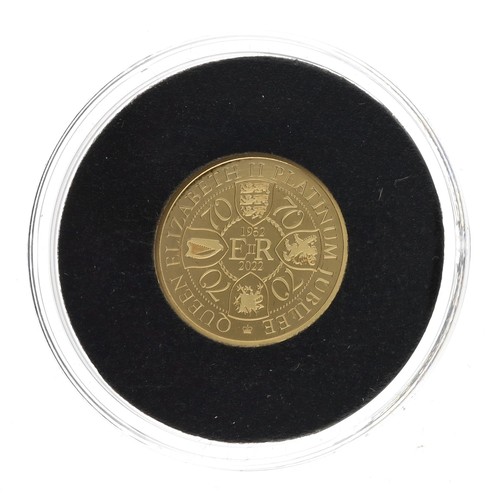 104 - Harrington & Byrne - 2022 Queen Elizabeth II Platinum Jubilee tenth-ounce gold proof coin, 22ct,... 