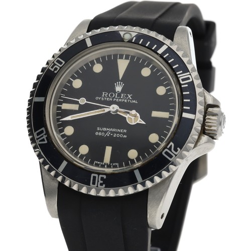 18 - Rolex Oyster Perpetual Submariner stainless steel gentleman's wristwatch, reference no. 5513/0, seri... 