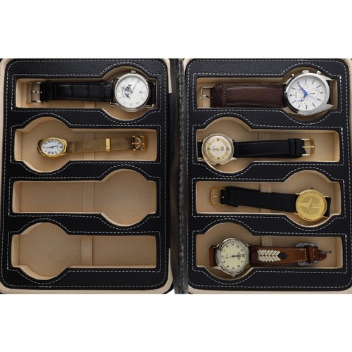 79 - Collection of six assorted wristwatches to include Burberry, Festina, Smiths Empire, etc; within a m... 