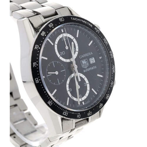 49 - Tag Heuer Carrera Chronograph automatic stainless steel gentleman's wristwatch, reference no. CV2010... 