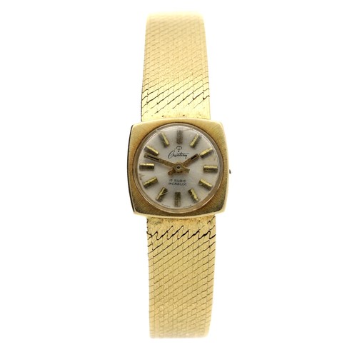 64 - Vintage 18ct lady's wristwatch, the dial signed 'Creation', 17 jewels, case reference no. 16290, 38.... 