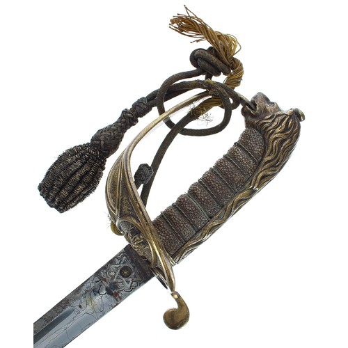 1121 - Royal Navy 1827 pattern Officers sword, the 31