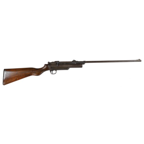 1116 - Webley Service Mark II .22 air rifle, walnut stock with a chequered panel, patent no. 371548, 42